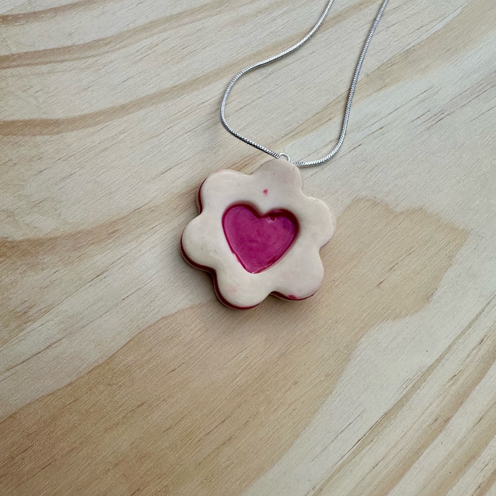 Handmade Tart Pendant Necklace